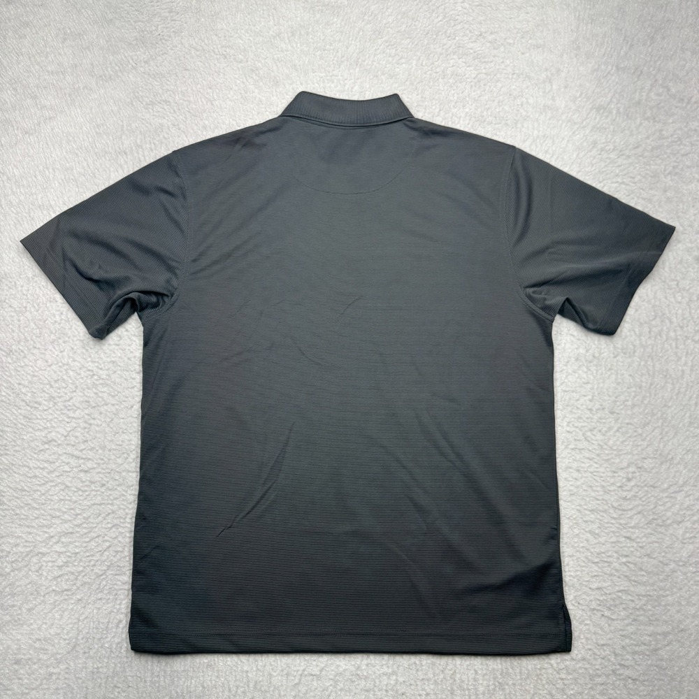 Cubavera Polo Shirt Short Sleeve Golf Casual Solid Gray Men's Size Large - Picture 7 of 8